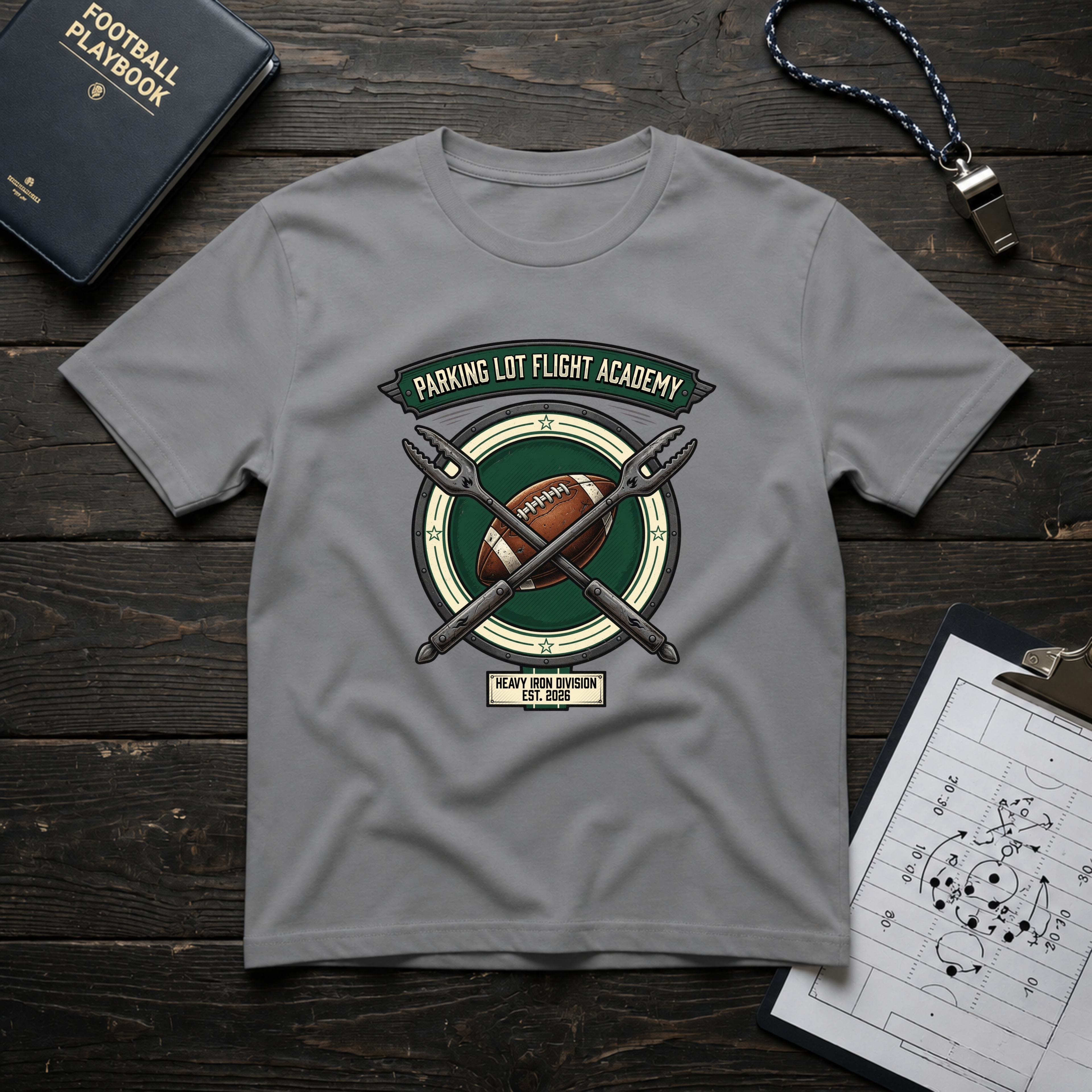 Parking Lot Flight Academy (Heavy Iron Division)  T-Shirt