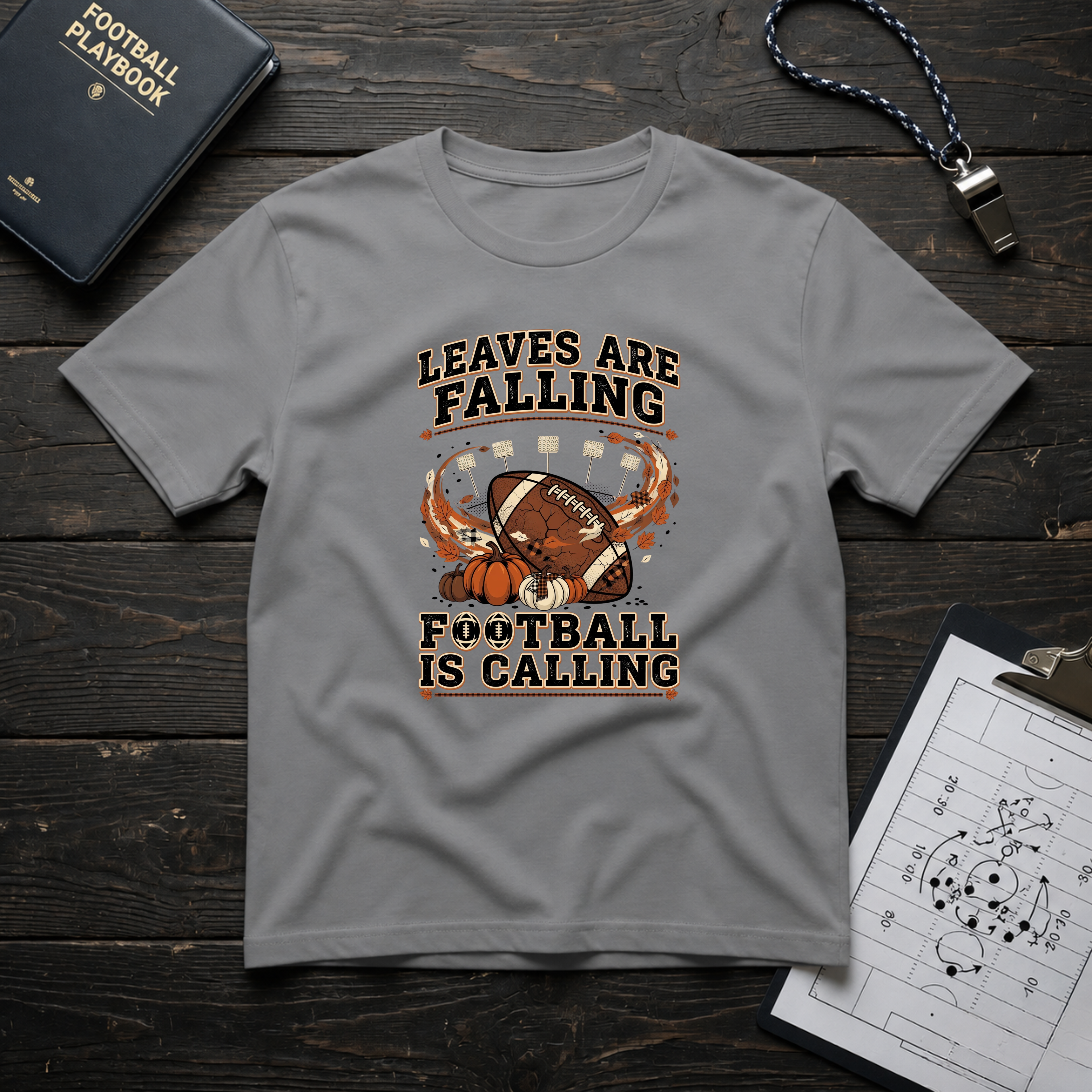 Leaves Are Falling Football Is Calling T-Shirt