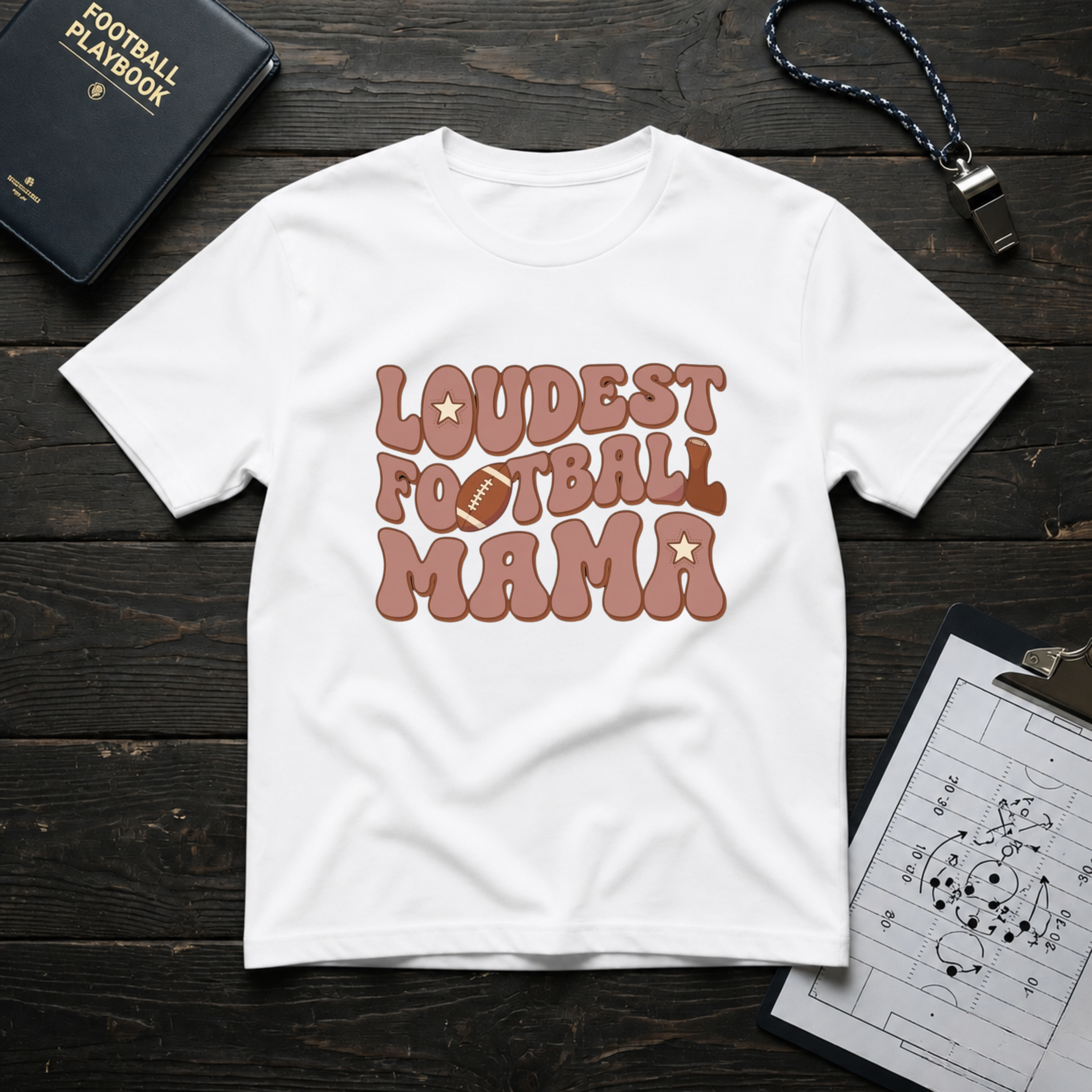 Loudest Football Mama T-Shirt