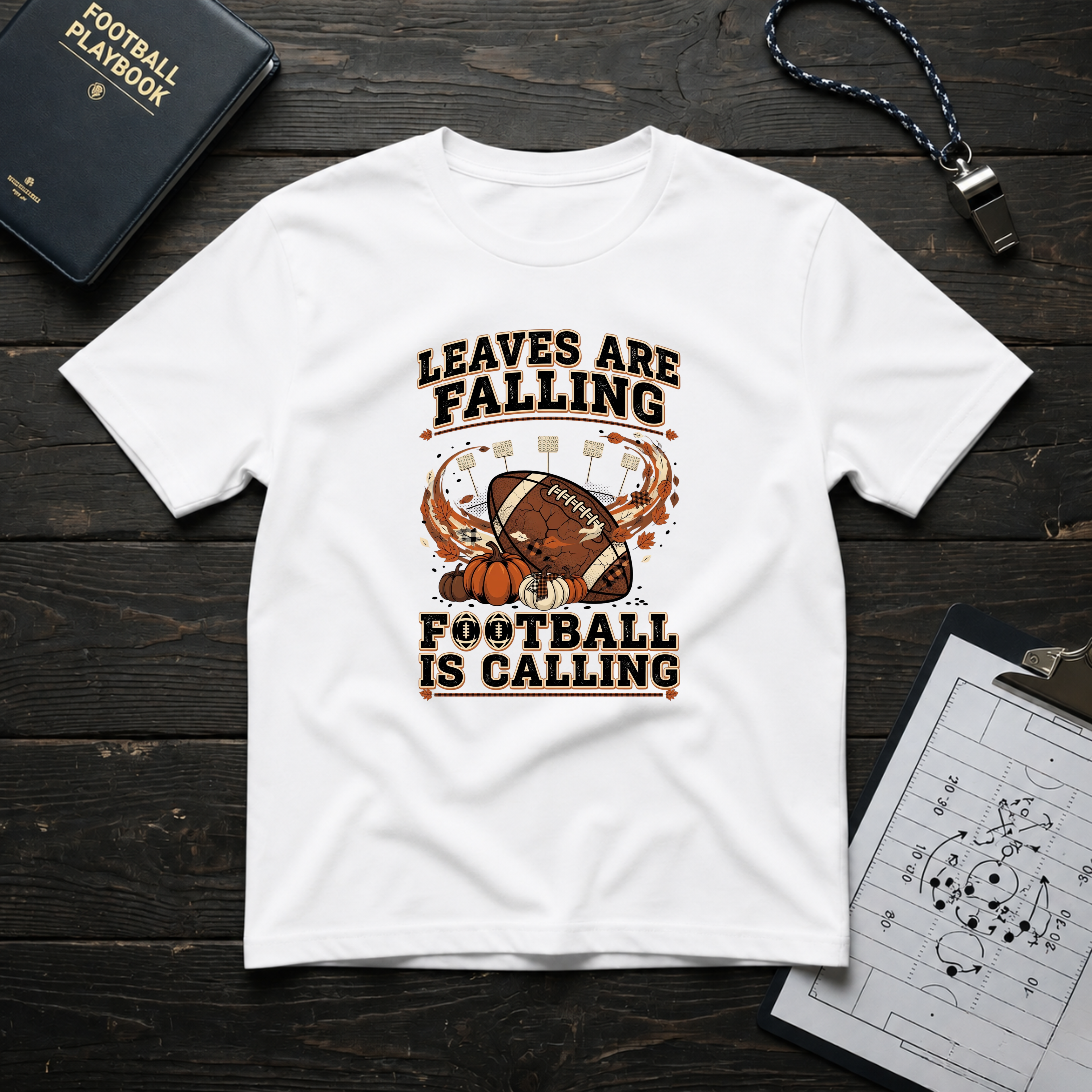 Leaves Are Falling Football Is Calling T-Shirt