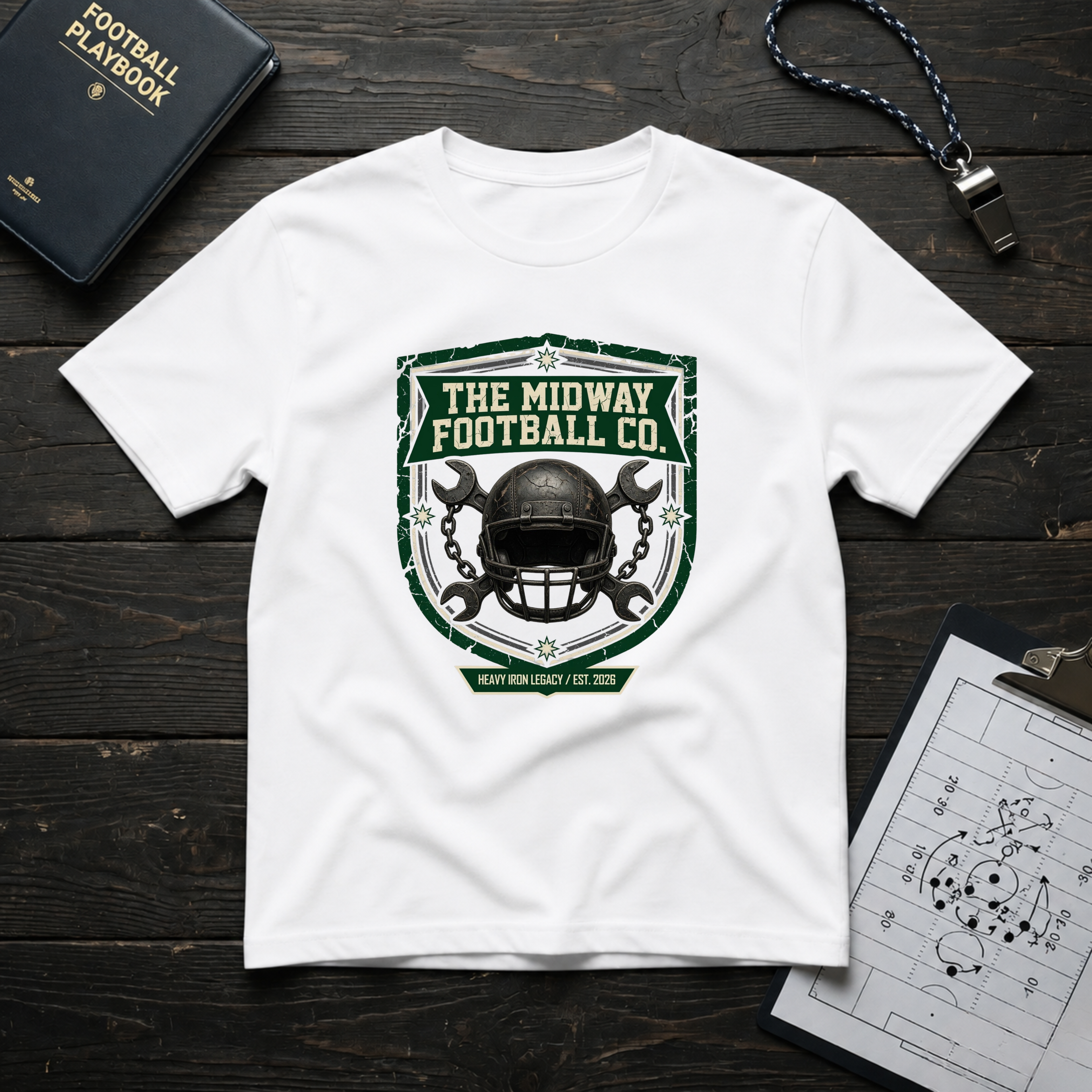 Midway Football Co (Helmet) T-Shirt