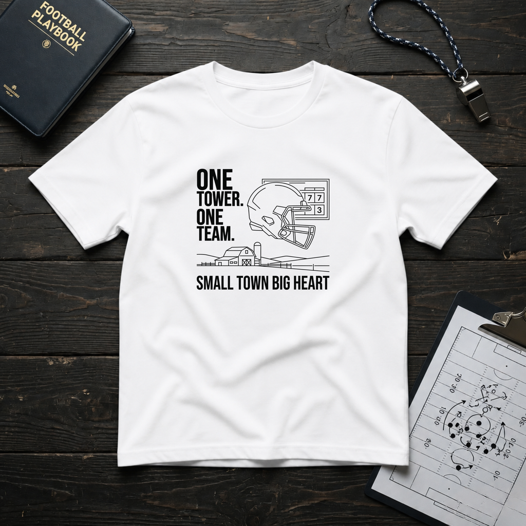 One Town One Team Small Town Big Heart T-Shirt