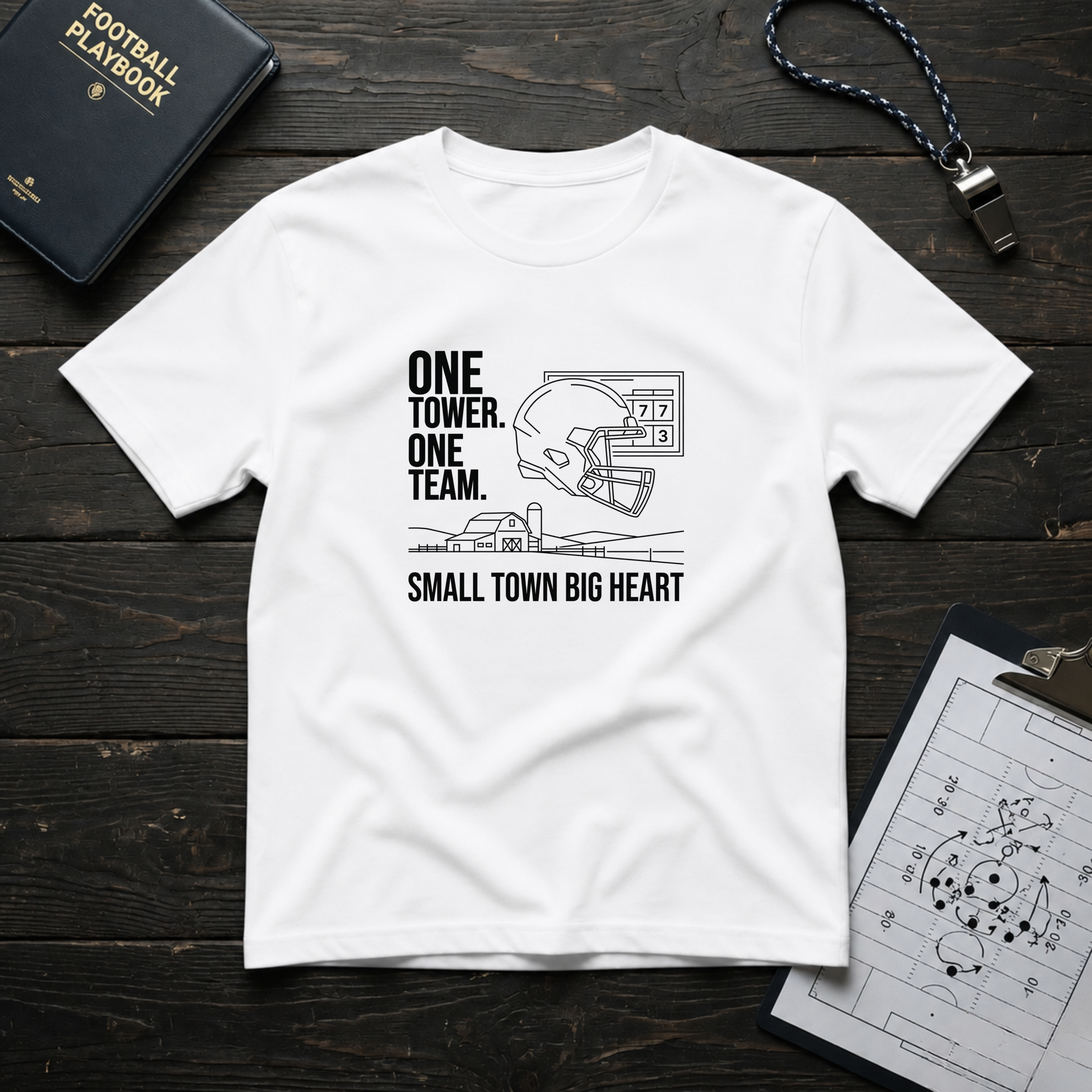 One Town One Team Small Town Big Heart T-Shirt