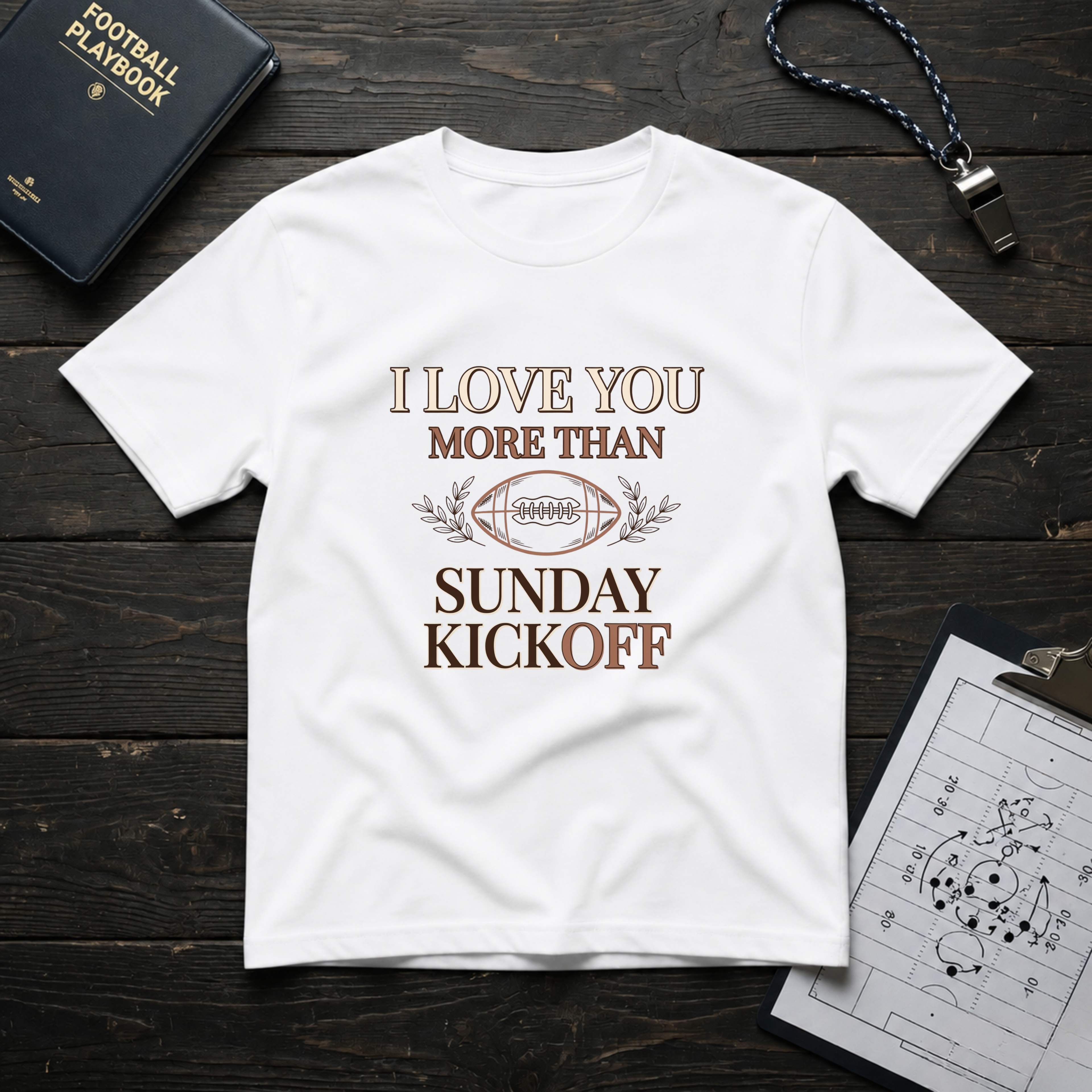I Love You More Than Sunday Kickoff T-Shirt